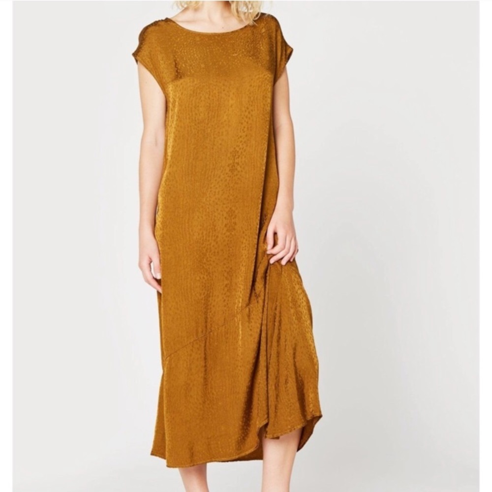 LACAUSA Orchard Dress in Jacquard Fabric